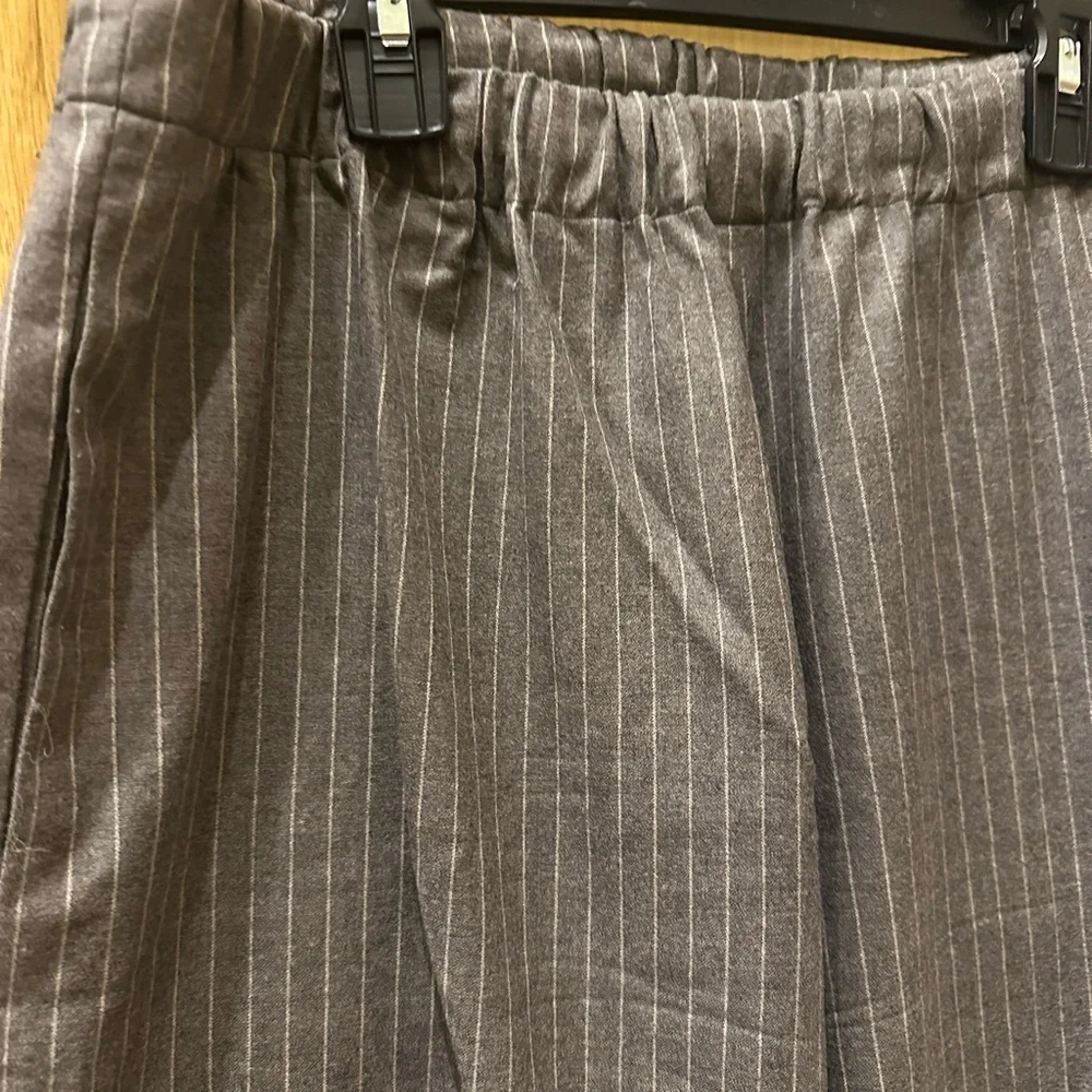 6397 Pinstripe Pull On Pants